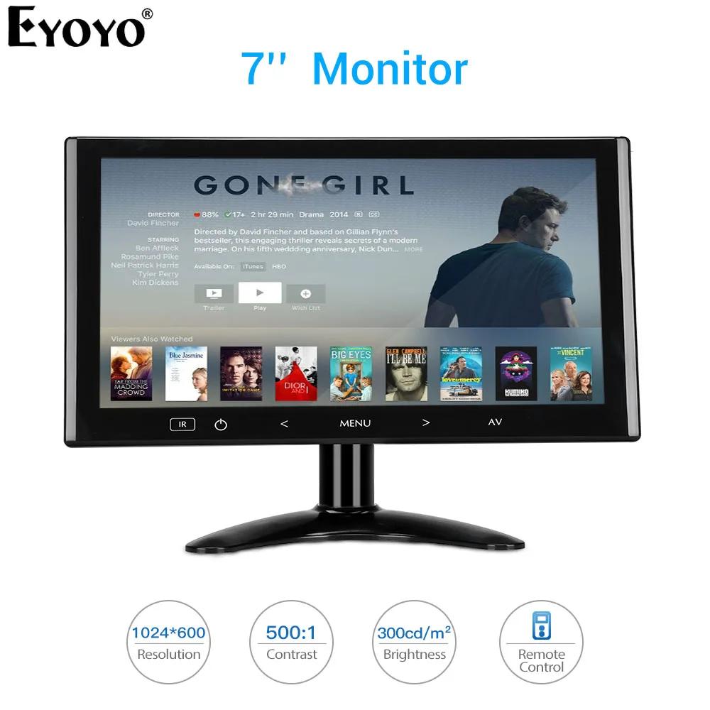 Eyoyo EM07K TFT LCD  ÷ ڵ Ĺ   ÷ ȭ, DVD VCD  ī޶ HDMI VGA AV , 7 ġ